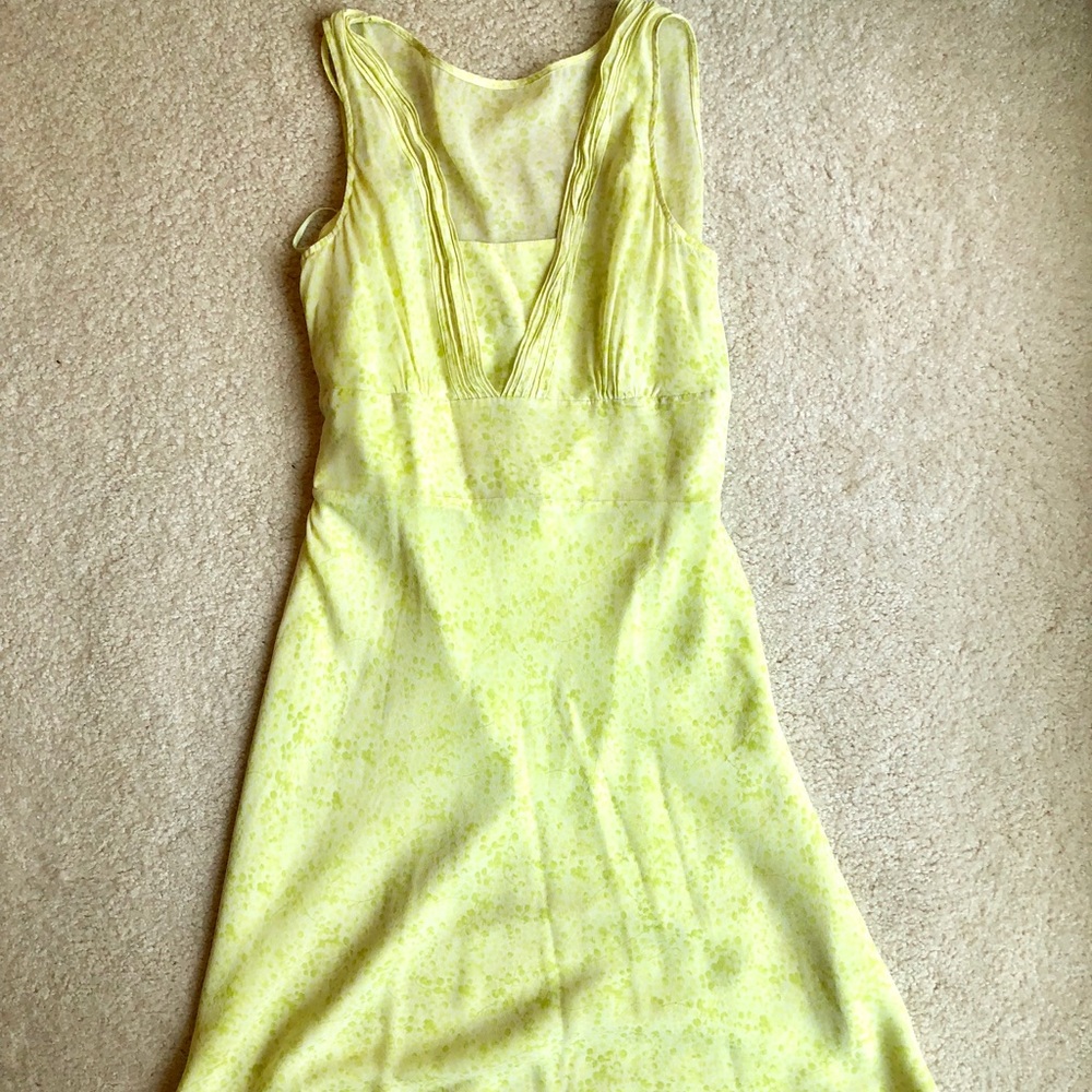 Light Yellow Green Ann Taylor dress